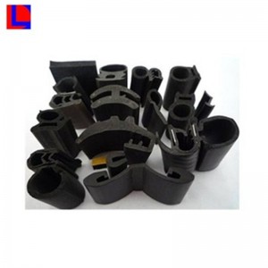 Heat resistant waterproof U T H F shape hard flexible rubber seal strip