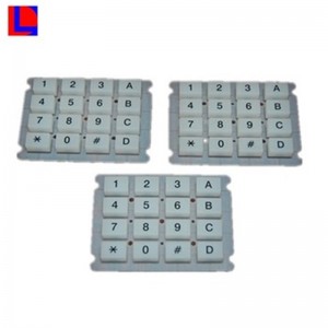 Factory customized electronic rubber button keypad alarm