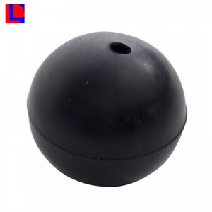 Solid custom rubber ball, plastic ball
