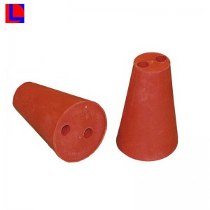 Red cone rubber stopper for bottle